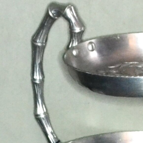 Vintage Everlast Aluminum Two Tier Tray Twig Leaf Pattern Tag Attached Serving - Picture 9 of 9